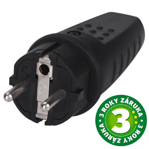 Samostatná UNISCHUKO zástrčka  IP44 i pro venkovní použití, GSC, 3 roky záruka
