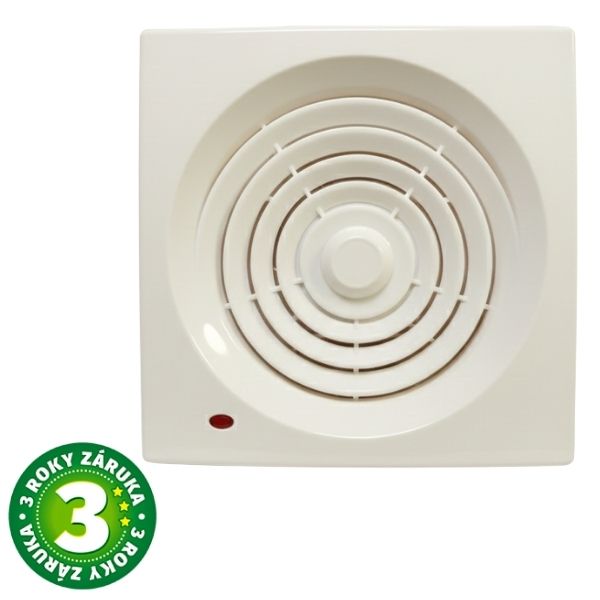 Koupelnový ventilátor GSC Nagod 80mm, 70m3/h, 43dB, 10W, krémový, 3 roky záruka