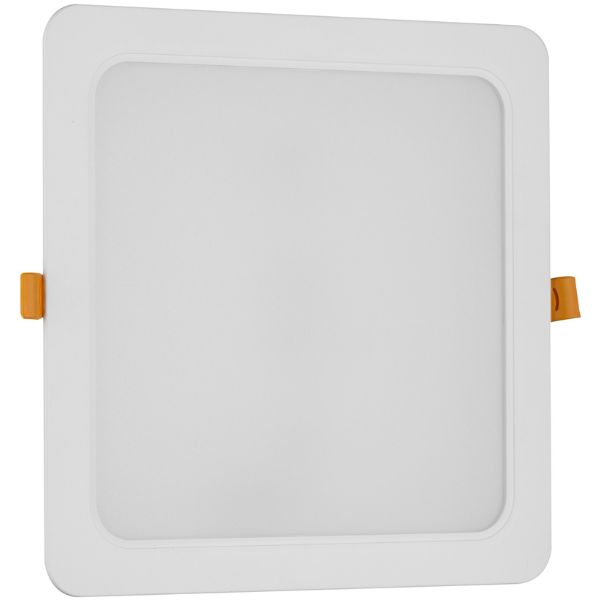 Vestavný LED panel 24W 2600lm, teplá, čtvercový, 22cm