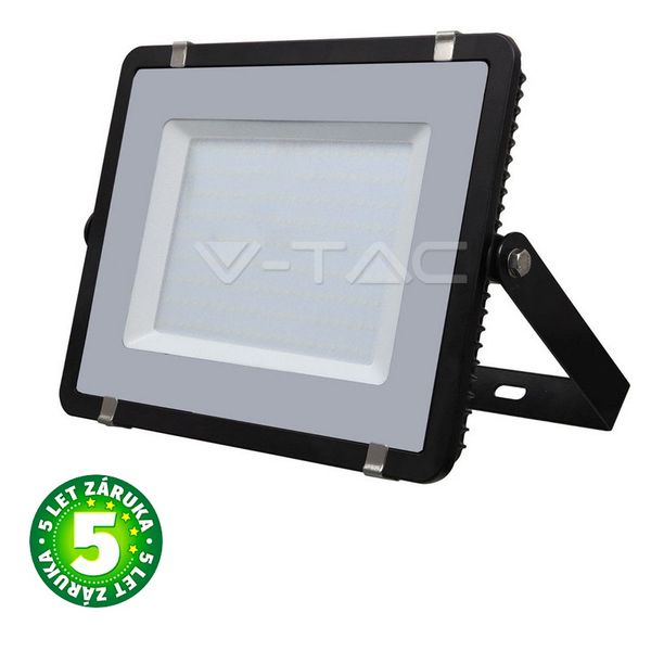 Prémiový ultratenký LED reflektor 200W 16000lm SAMSUNG čipy černý, denní