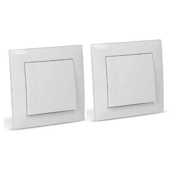 2 x Vypínač jednopólový bílý