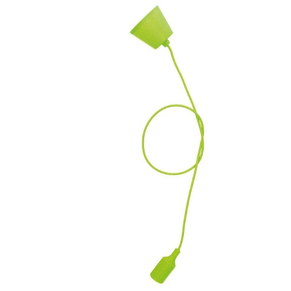 Závěsné stropní svítidlo na 1 žárovku E27 max 60W, délka 1m, GSC, zelené