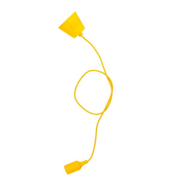 Závěsné stropní svítidlo na 1 žárovku E27 max 60W, délka 1m, GSC, žluté