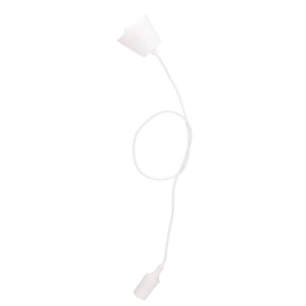 Závěsné stropní svítidlo na 1 žárovku E27 max 60W, délka 1m, GSC, bílé